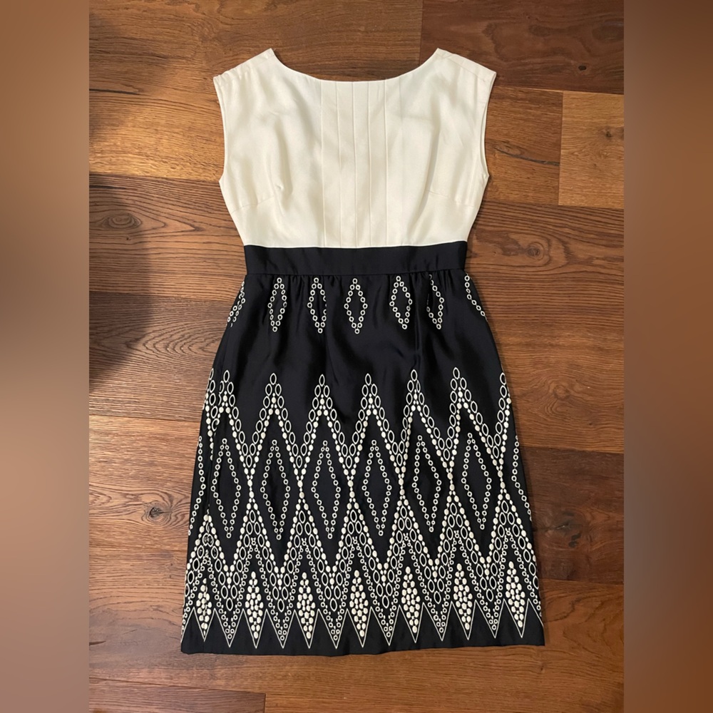 Tibi dress size 4 black white